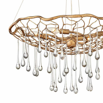Lisa McDennon by Hinkley Laguna 4-Light Burnished Gold Modern Chandelier