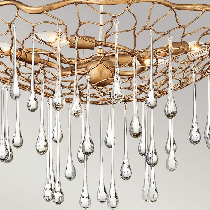 Lisa McDennon by Hinkley Laguna 4-Light Burnished Gold Modern Chandelier