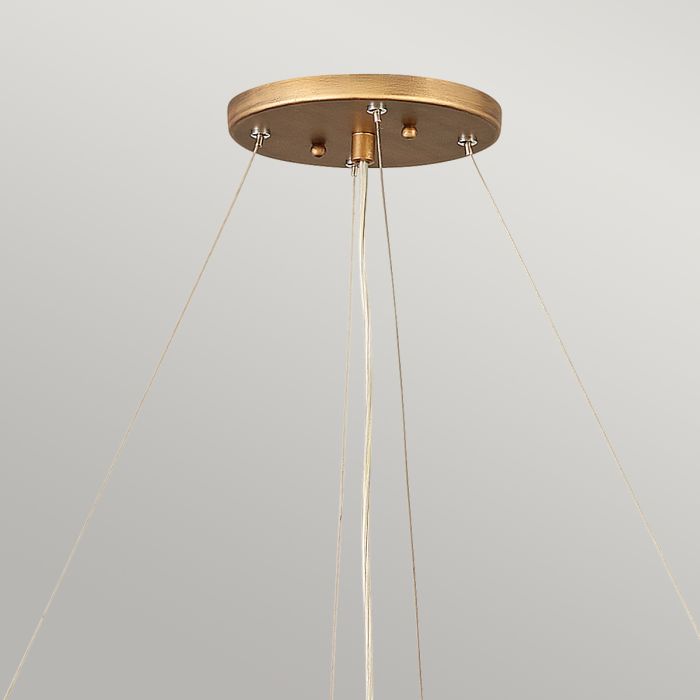 Lisa McDennon by Hinkley Laguna 4-Light Burnished Gold Modern Chandelier
