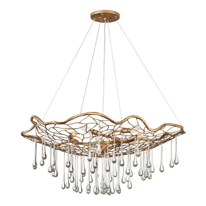 Lisa McDennon by Hinkley Laguna 6-Light Burnished Gold Modern Chandelier