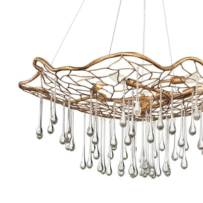Lisa McDennon by Hinkley Laguna 6-Light Burnished Gold Modern Chandelier