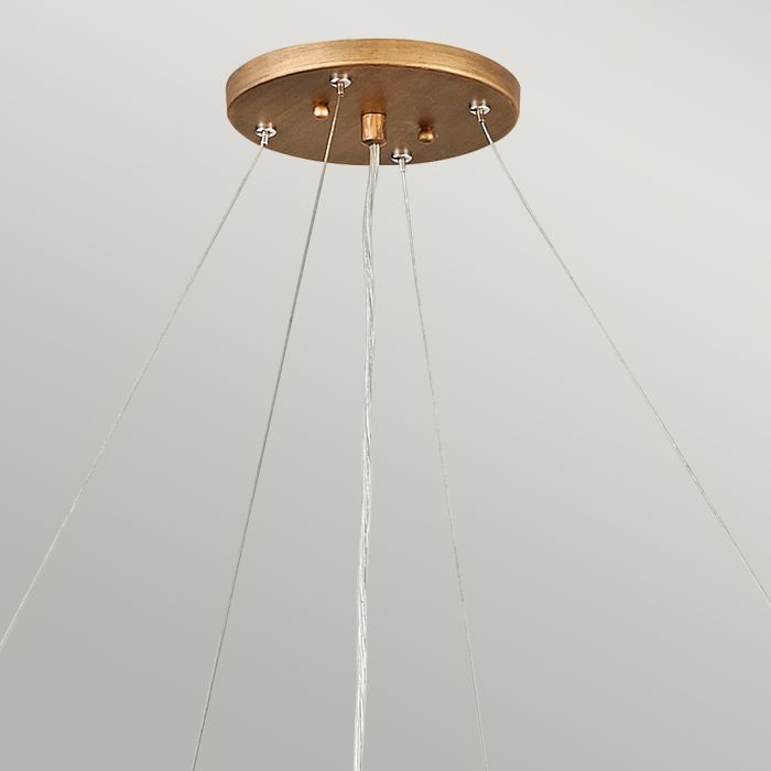 Lisa McDennon by Hinkley Laguna 6-Light Burnished Gold Modern Chandelier