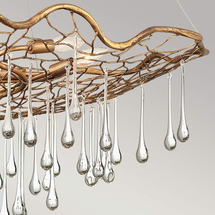 Lisa McDennon by Hinkley Laguna 6-Light Burnished Gold Modern Chandelier