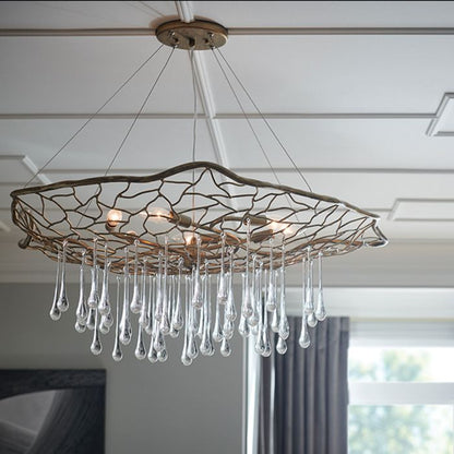 Lisa McDennon by Hinkley Laguna 6-Light Burnished Gold Modern Chandelier