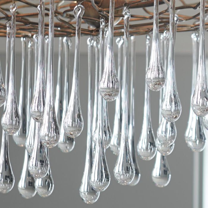 Lisa McDennon by Hinkley Laguna 6-Light Burnished Gold Modern Chandelier