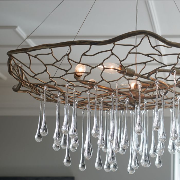 Lisa McDennon by Hinkley Laguna 6-Light Burnished Gold Modern Chandelier