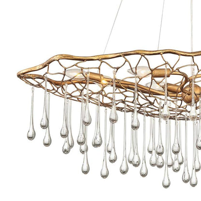 Lisa McDennon by Hinkley Laguna 8-Light Burnished Gold Modern Chandelier