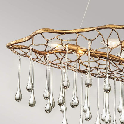 Lisa McDennon by Hinkley Laguna 8-Light Burnished Gold Modern Chandelier