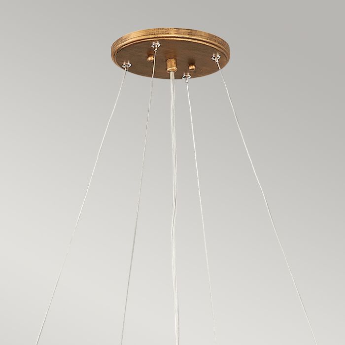 Lisa McDennon by Hinkley Laguna 8-Light Burnished Gold Modern Chandelier