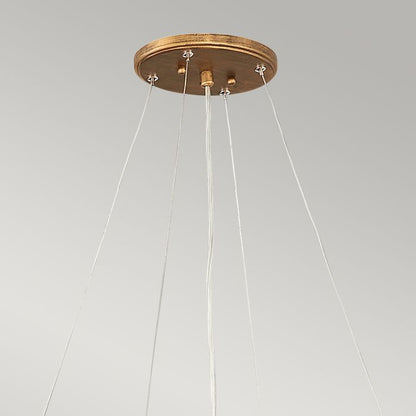 Lisa McDennon by Hinkley Laguna 8-Light Burnished Gold Modern Chandelier