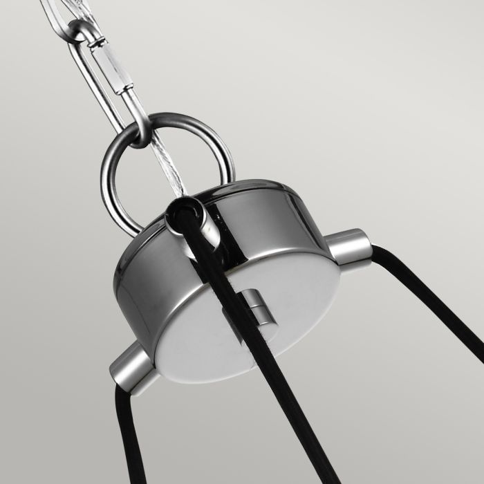 Generation Lighting (Feiss) Loras 3-Light Chrome Seeded Glass Wagon Wheel Chandelier
