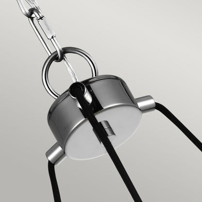 Generation Lighting (Feiss) Loras 3-Light Chrome Seeded Glass Wagon Wheel Chandelier