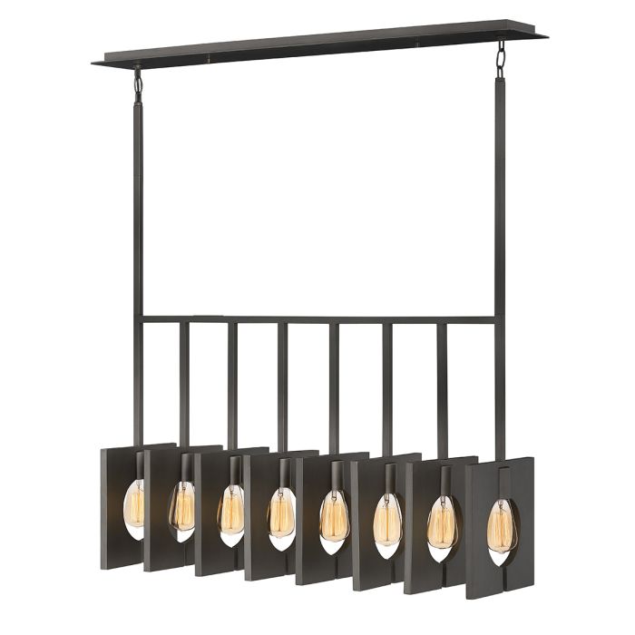 Lisa McDennon by Hinkley Ludlow 8-Light Brushed Graphite Island Chandelier