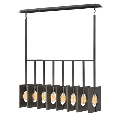 Lisa McDennon by Hinkley Ludlow 8-Light Brushed Graphite Island Chandelier
