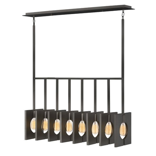 Lisa McDennon by Hinkley Ludlow 8-Light Brushed Graphite Island Chandelier