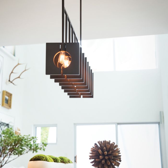 Lisa McDennon by Hinkley Ludlow 8-Light Brushed Graphite Island Chandelier