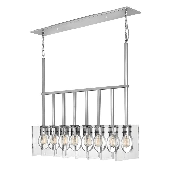 Lisa McDennon by Hinkley Ludlow 8-Light Polished Nickel Island Chandelier