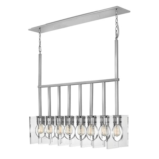 Lisa McDennon by Hinkley Ludlow 8-Light Polished Nickel Island Chandelier