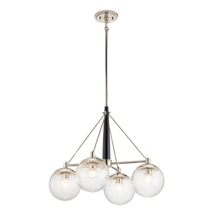 Kichler Marilyn 4-Light Polished Nickel Globe Chandelier
