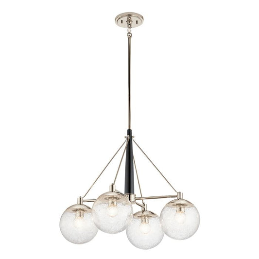 Kichler Marilyn 4-Light Polished Nickel Globe Chandelier