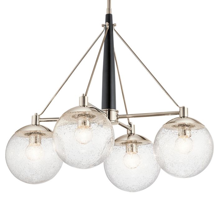 Kichler Marilyn 4-Light Polished Nickel Globe Chandelier