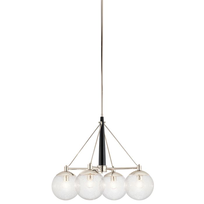 Kichler Marilyn 4-Light Polished Nickel Globe Chandelier