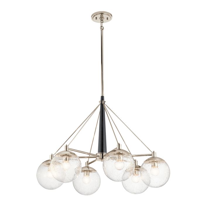 Kichler Marilyn 6-Light Polished Nickel Globe Chandelier