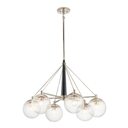 Kichler Marilyn 6-Light Polished Nickel Globe Chandelier