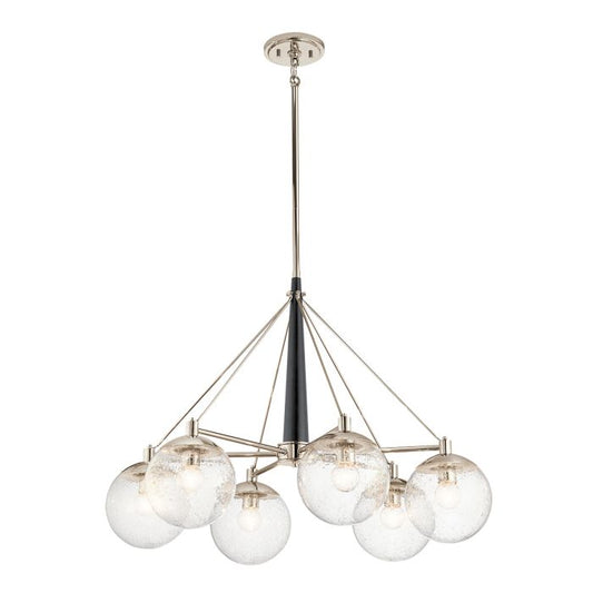 Kichler Marilyn 6-Light Polished Nickel Globe Chandelier