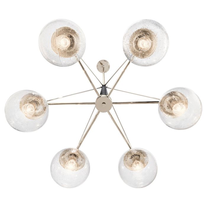 Kichler Marilyn 6-Light Polished Nickel Globe Chandelier