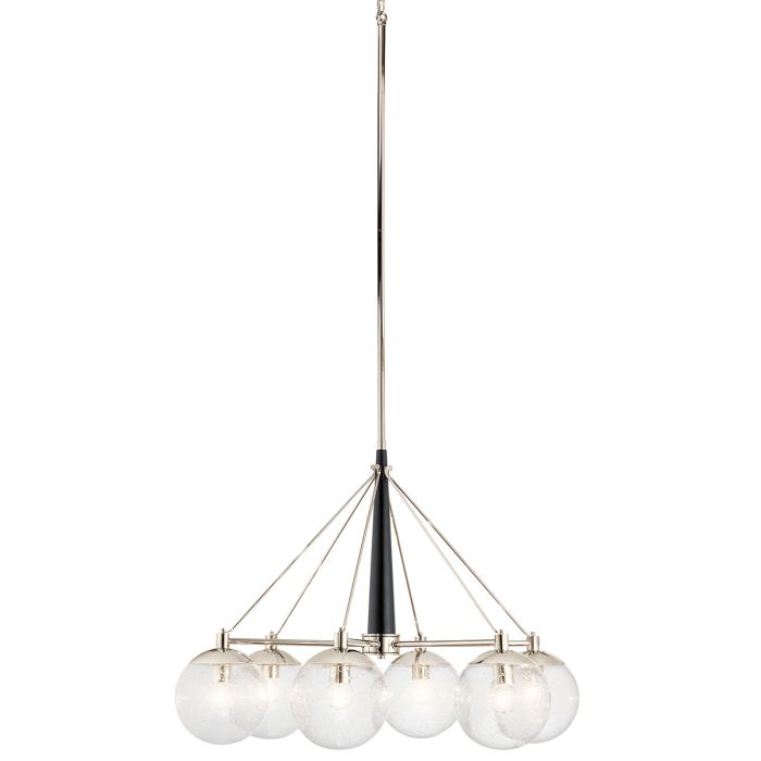 Kichler Marilyn 6-Light Polished Nickel Globe Chandelier