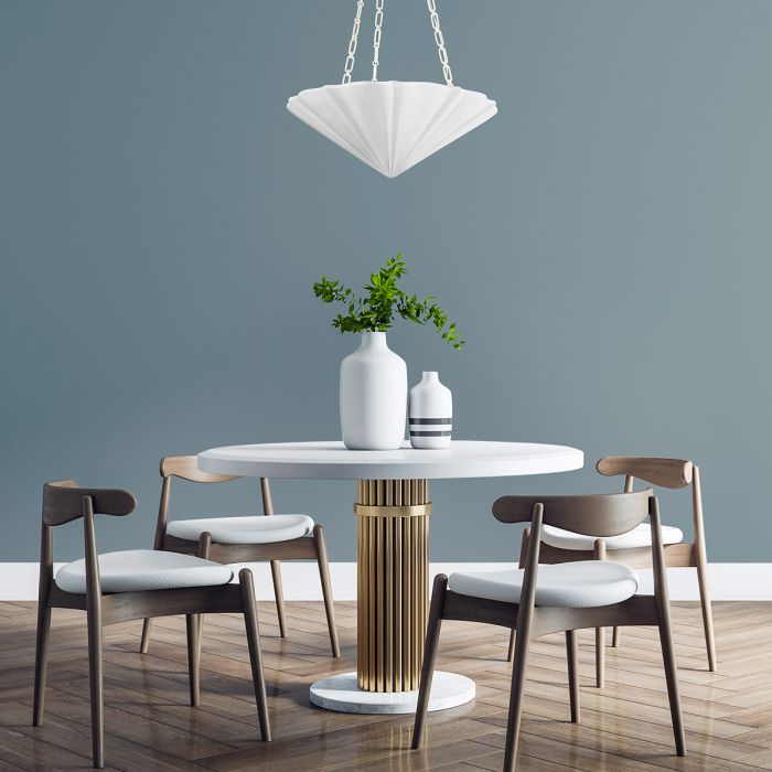 Alora Martine 3-Light Antique White Modern Pendant Chandelier
