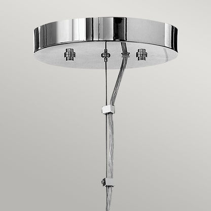 Hinkley Mondo 3-Light Polished Chrome Frosted Glass Globe Chandelier