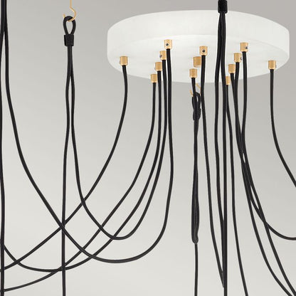 Lisa McDennon by Hinkley Nula 12-Light Shell White & Luxe Gold Modern Pendant Chandelier