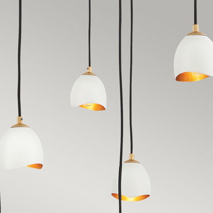 Lisa McDennon by Hinkley Nula 12-Light Shell White & Luxe Gold Modern Pendant Chandelier