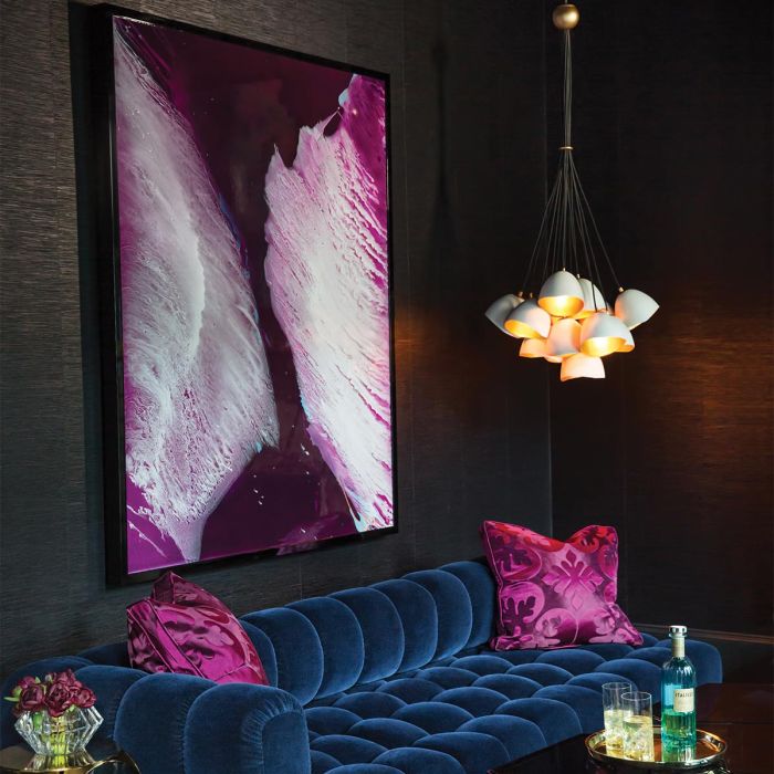 Lisa McDennon by Hinkley Nula 15-Light Shell White & Luxe Gold Modern Pendant Chandelier