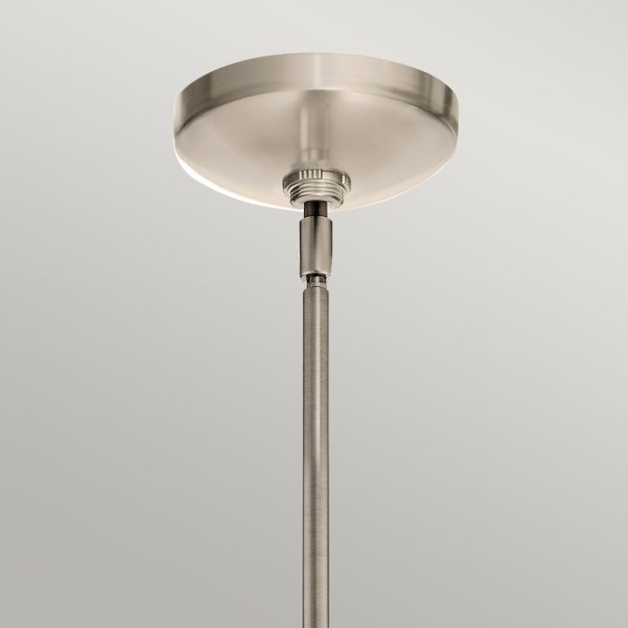 Kichler Nye 6-Light Classic Pewter Glass Chandelier