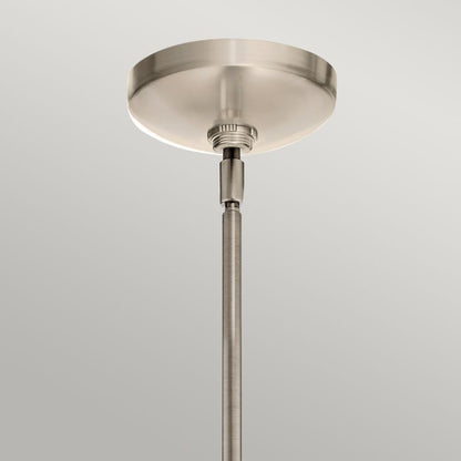 Kichler Nye 6-Light Classic Pewter Glass Chandelier