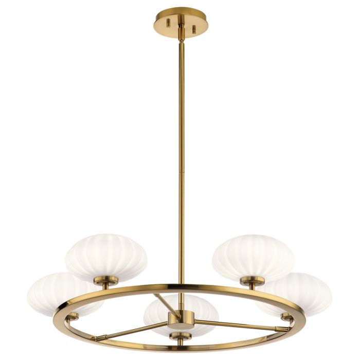 Kichler Pim 5-Light Fox Gold Modern Chandelier
