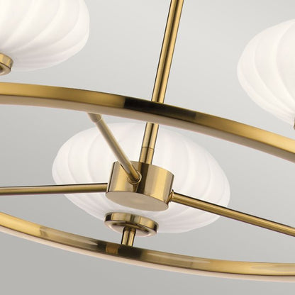 Kichler Pim 5-Light Fox Gold Modern Chandelier