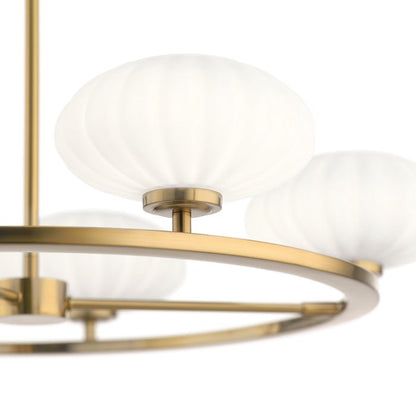 Kichler Pim 5-Light Fox Gold Modern Chandelier