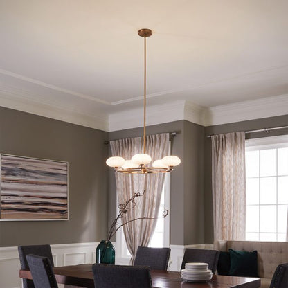 Kichler Pim 5-Light Fox Gold Modern Chandelier
