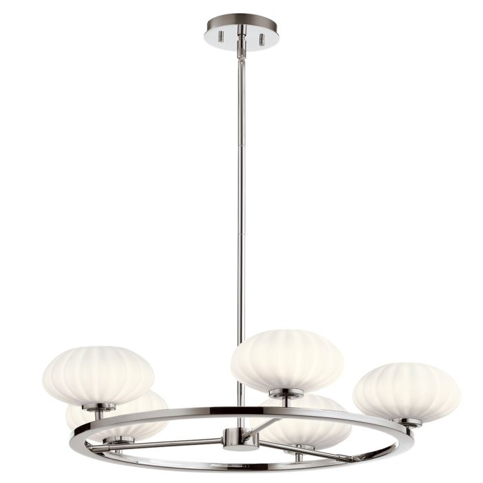 Kichler Pim 5-Light Polished Chrome Modern Chandelier