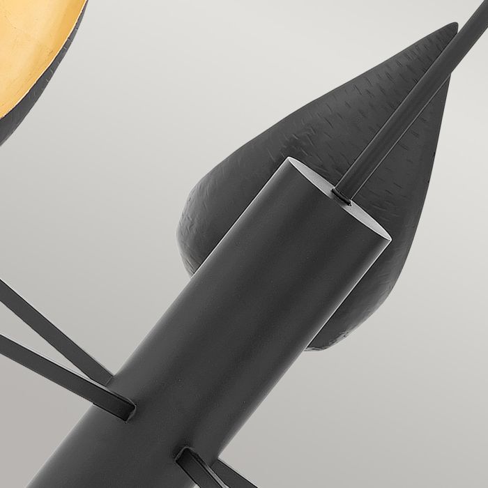 Lisa McDennon by Hinkley Ren 5-Light Matte Black & Gold Modern Chandelier