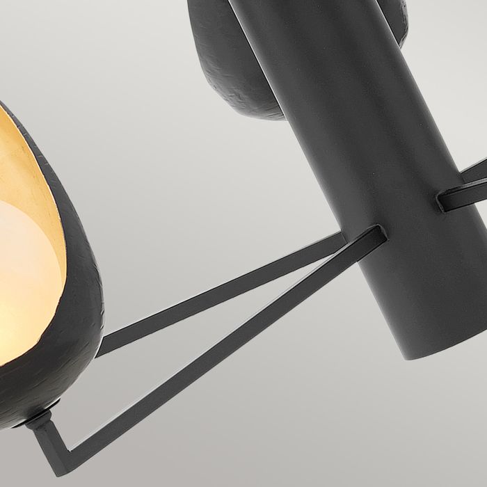 Lisa McDennon by Hinkley Ren 5-Light Matte Black & Gold Modern Chandelier