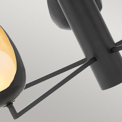Lisa McDennon by Hinkley Ren 5-Light Matte Black & Gold Modern Chandelier