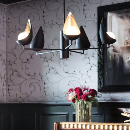Lisa McDennon by Hinkley Ren 5-Light Matte Black & Gold Modern Chandelier