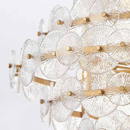 Hinkley Rene 16-Light Distressed Brass Multi-Tier Modern Chandelier