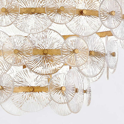 Hinkley Rene 16-Light Distressed Brass Multi-Tier Modern Chandelier