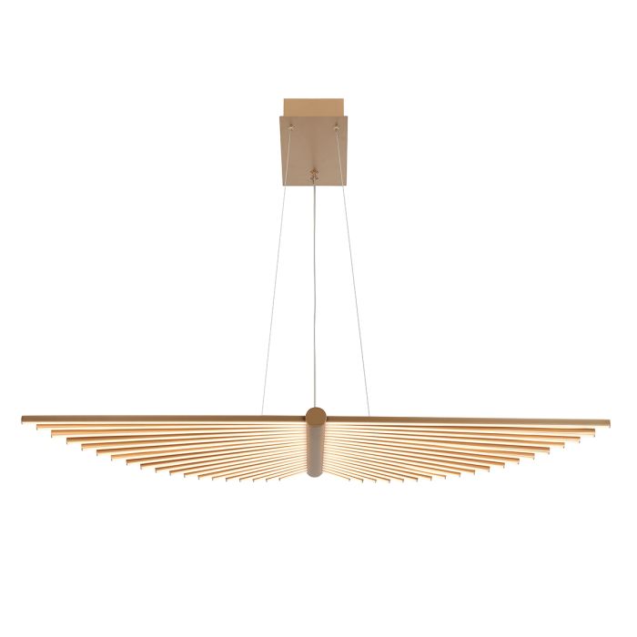 Eurofase Seraph Integrated LED Matte Gold Linear Island Chandelier
